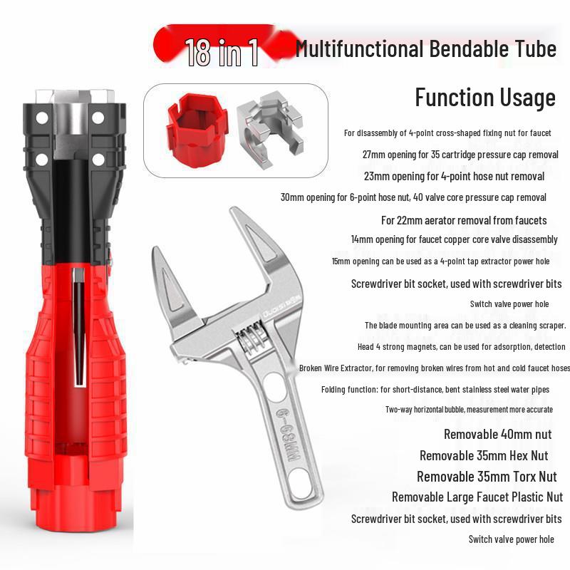 Aquarium Multi-Purpose Bathroom Faucet Wrench Tool
