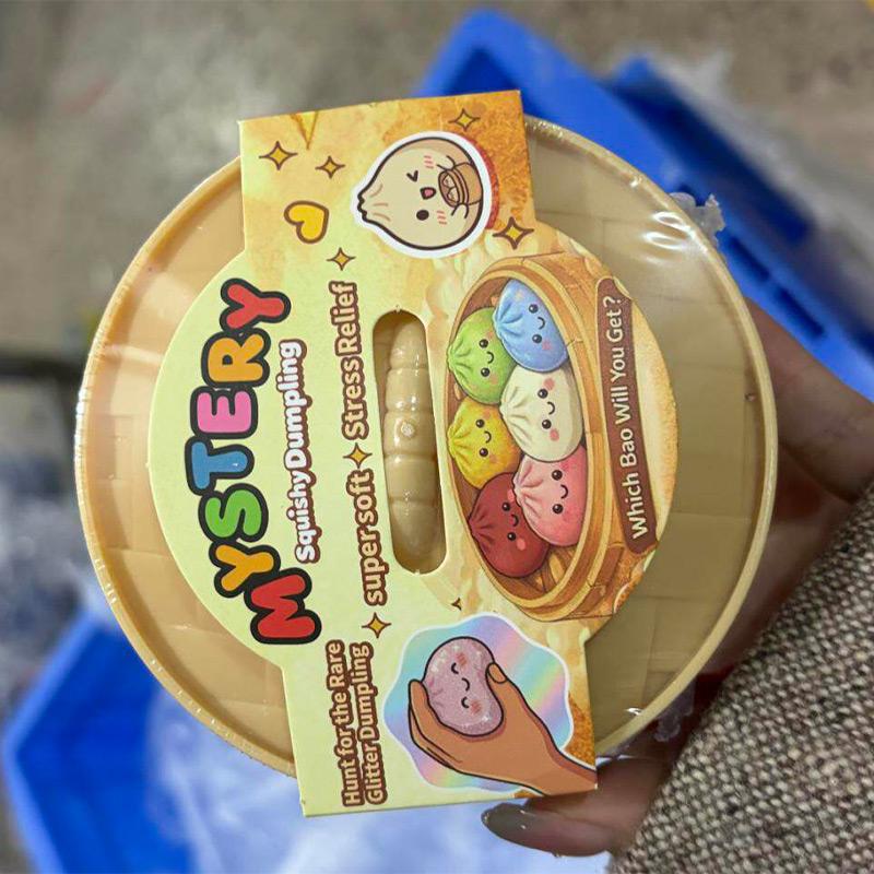 1-5PCS Glitter Dumpling Glitter Dumpling Set Decor Squishy With Box Soft & Slow Surprise Random Color Gifts for Children & Adult