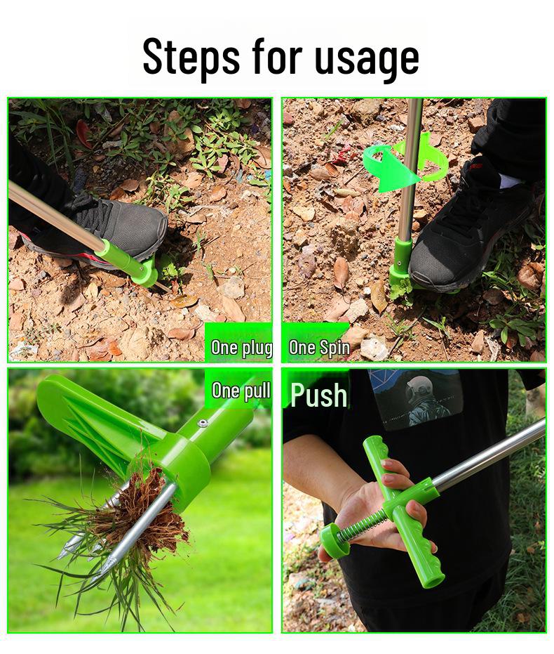 Weed Puller & Digging Tool: Manual Weeding & Wild Vegetable Remover