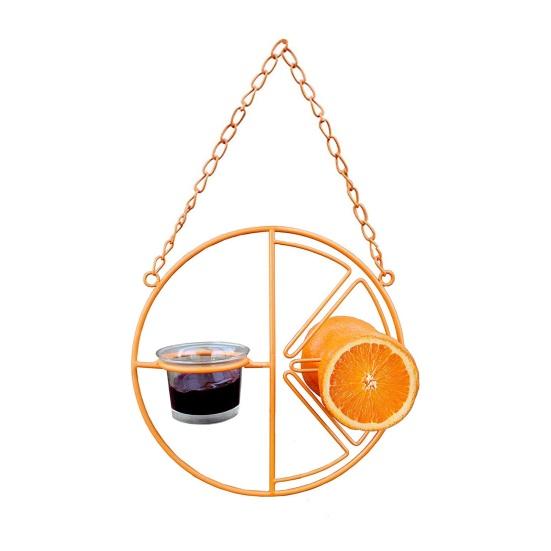 Oriole Bird Feeder for Jelly And Orange Hanging Birdfeeder оранжевый