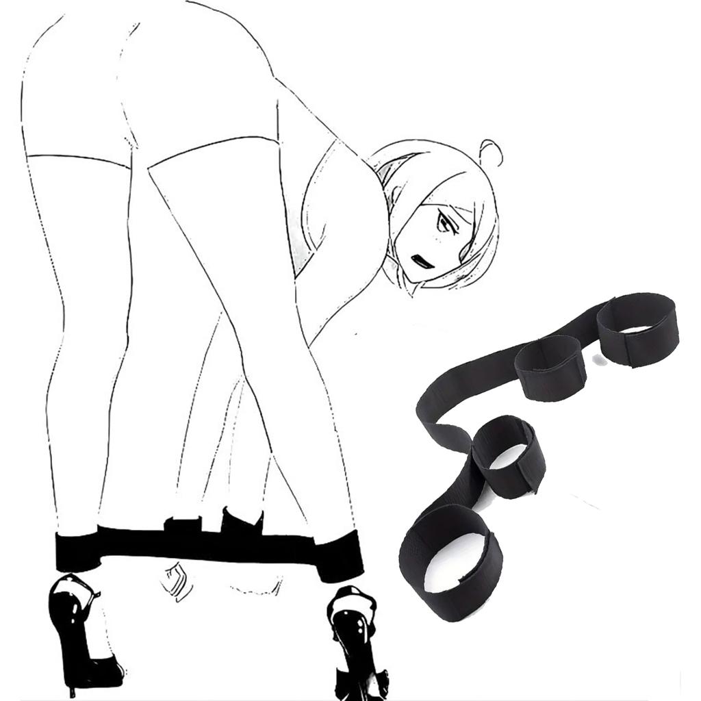 Handcuff Restraint Bondage Gear Women SM Slave Erotic Games Hand Ankle Cuffs Adjustable Hand Leg Restraint Strap Sex Toys