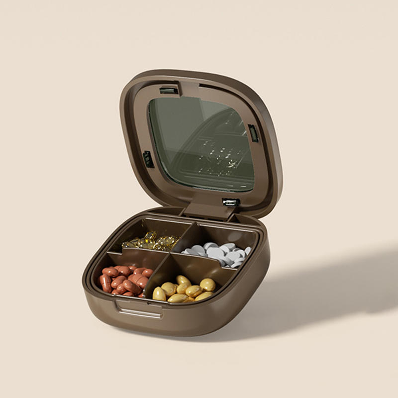 1PC Mini Portable Travel Medicine Box Tablet Partition Box Carry-On Daily Three Meals Weekly Seven Days Small Medicine Box S/L