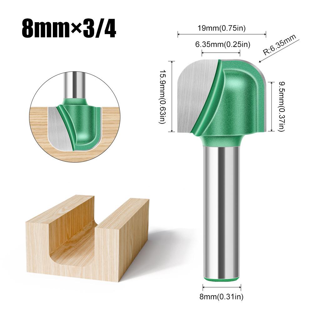 8 Griff Doppelbogen Rundboden Nutmesser Kerbmesser Holzbearbeitung Schaben Bodenmesser Schüsselschneider Rundbodenmesser Anfaswerkzeug