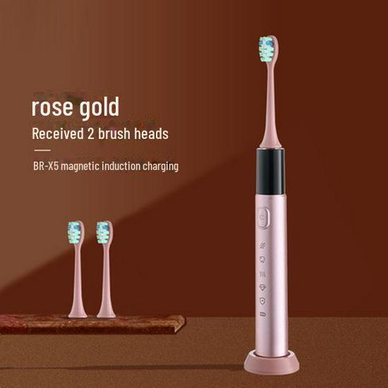 Jian Elektrisches Zahnbürstenset: Wiederaufladbare Schallzahnbürsten für Erwachsene und Paare, Schwarz und Weiß – Kostenloser Versand