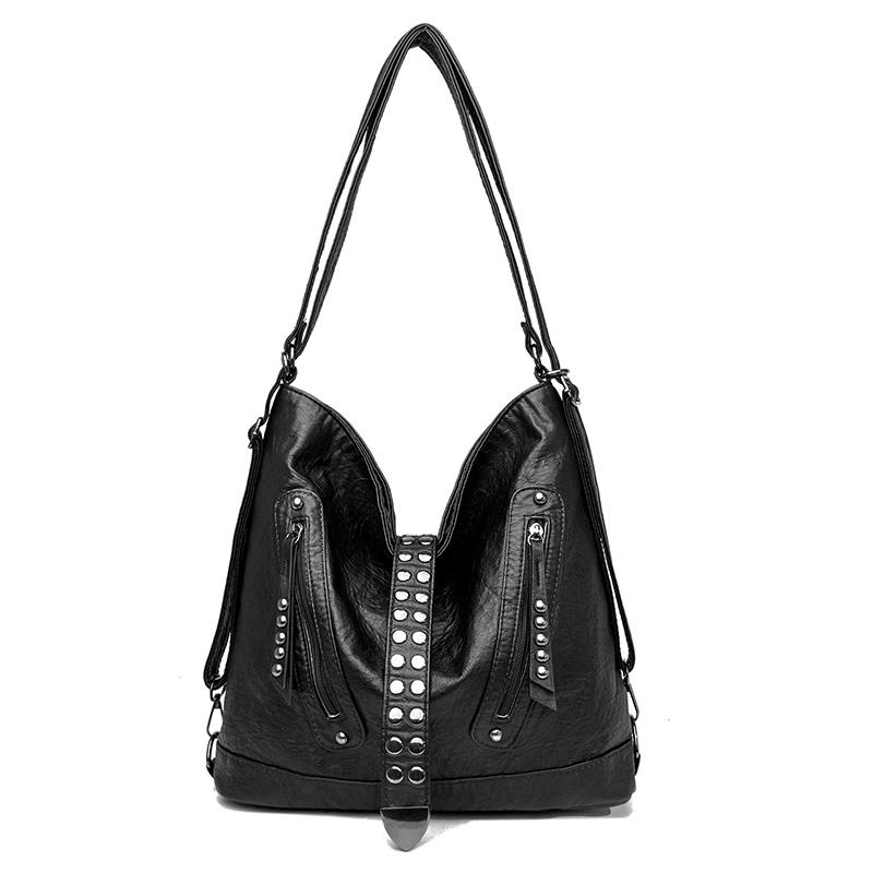 Women Vintage Shoulder Bag High Quality Soft PU Leather Handbags Female Luxury Crossbody Bags Fashion Brand Large Capacity Totes