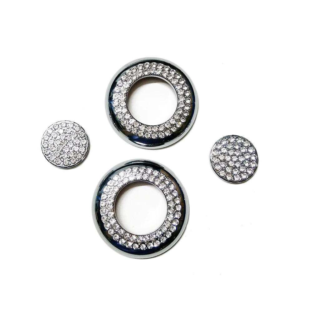 For Mercedes Benz C Class W205 2015-2018 Head Pillow Adjust Switch Button Modify Artificial Crystal Diamond Decal Trim