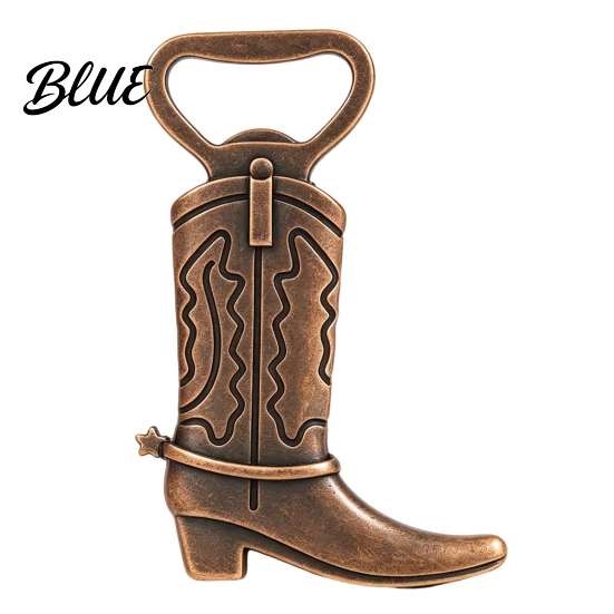 Unique Party Favor Sets Cowboy Boot Bottle Opener Durable Zinc Alloy Western Theme Openers with Favors for Guests Thank You Card Weddings And Events