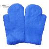 Women Mittens 1 Pair Adults Thickened Stretchy Soft Fuzzy Cozy Cold Ladies Resistant Solid Color Windproof Winter Gloves for Outdoor