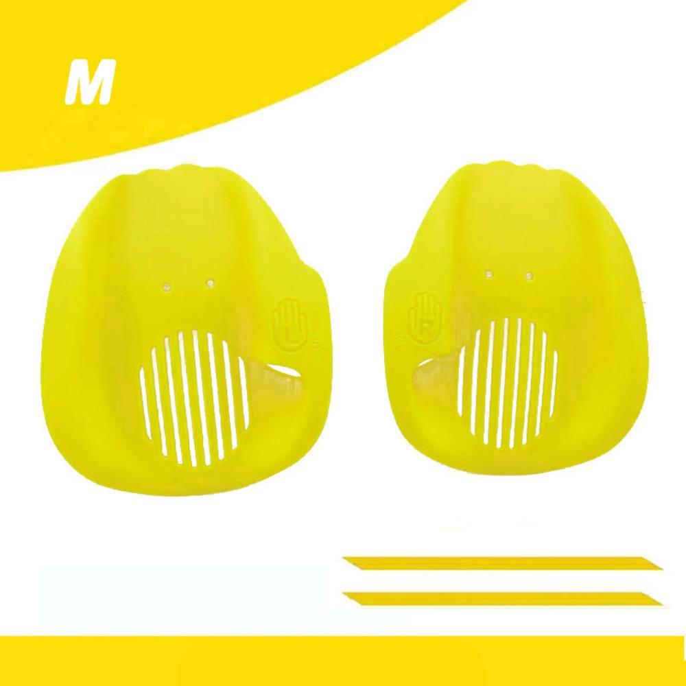 1Pair Ergonomic Swimming Hand Paddles With Adjustable Straps Diving Gloves Swimming Accessories