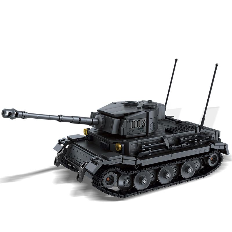 Military MOC Army Main Battle Tank Armored Vehicle Fighter Soldiers Figures Building Blocks Bricks Set Toys