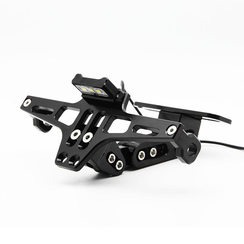 Motorcycle CNC License Plate Holder with Light for BWS R25/R3/MSX