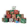 24 Pcs DIY Christmas Advent Calendar Boxes Cute Xmas Number Xmas Party Present Boxes for Adults And Kids