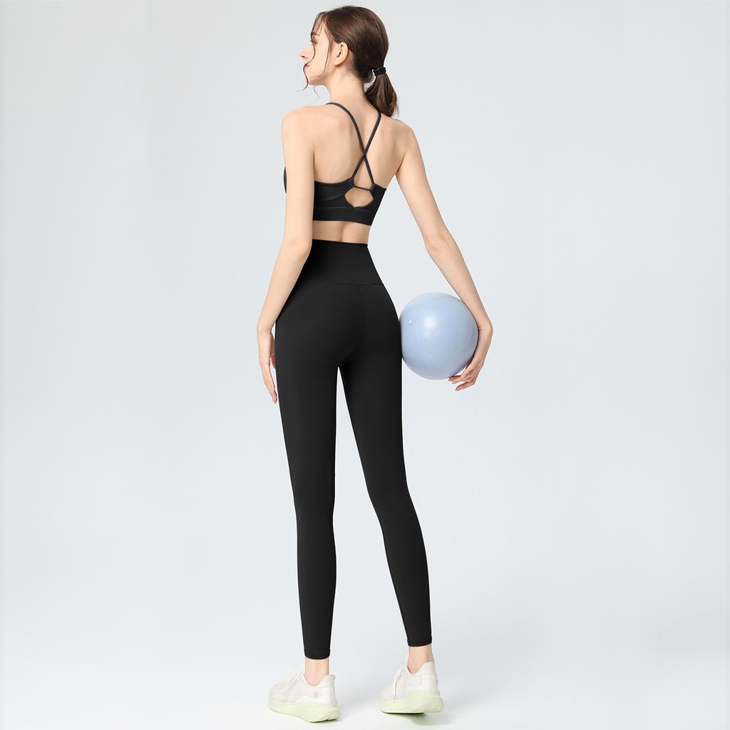 JYL Integrated Fixed Cup Sports High Strength Running Yoga Vest