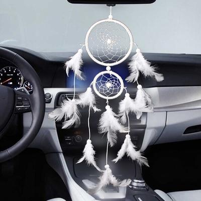 Feather Dream Catcher Wind Chimes Car Interior Home Wall Dreamcatcher Ornament