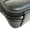 MONCLER Cross body bag leather Horizontal body bag black leather Used