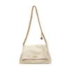 Soft PU Leather Tote Bag New Golden Chains Feminine High Quality Large Capacity Solid Shoulder Versatile Crossbody Bag
