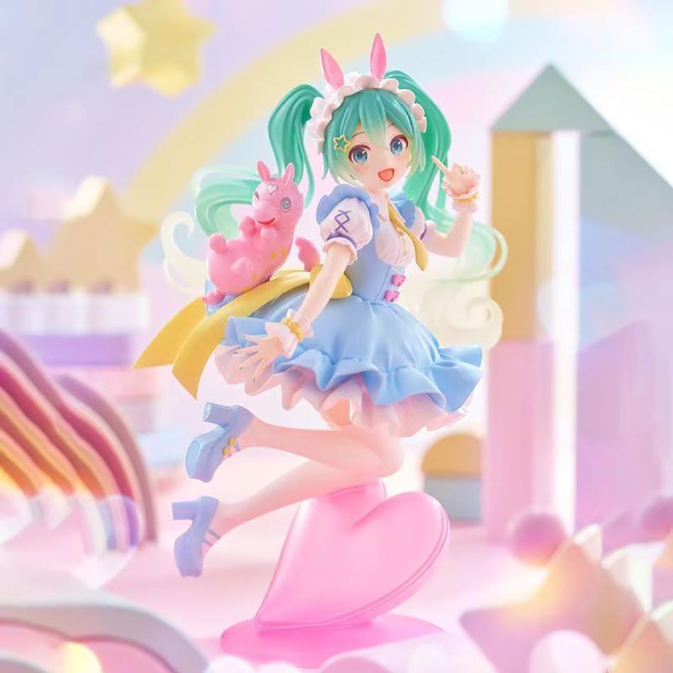 20Cm Hatsune Miku Anime Figure Kawaii Fairy Tales Miku Action Figure Lollipop Girl Figurine Pvc Collection Ornaments Model Toys