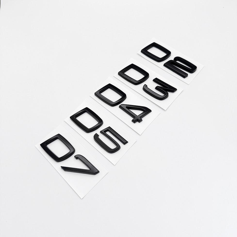 Metal para Coche D2 D3 D4 D5 D6 D7 Letras Logo Emblema de Maletero Insignia Pegatina Para Volvo S40 S60 V40 V50 XC40 XC60 V70 V60 S90 C30 XC90