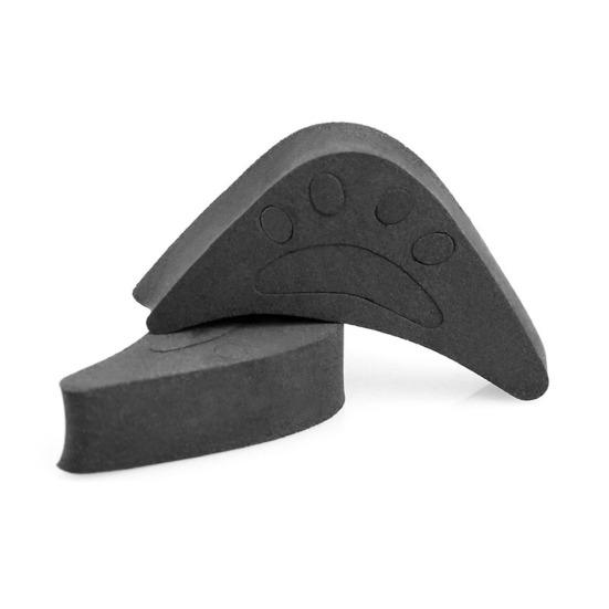 

2 шт., мягкие невидимые стопоры для пальцев, регулируемый размер, подушка для головы обуви, женская стелька для обуви с острым носком, повседневное использование чёрный