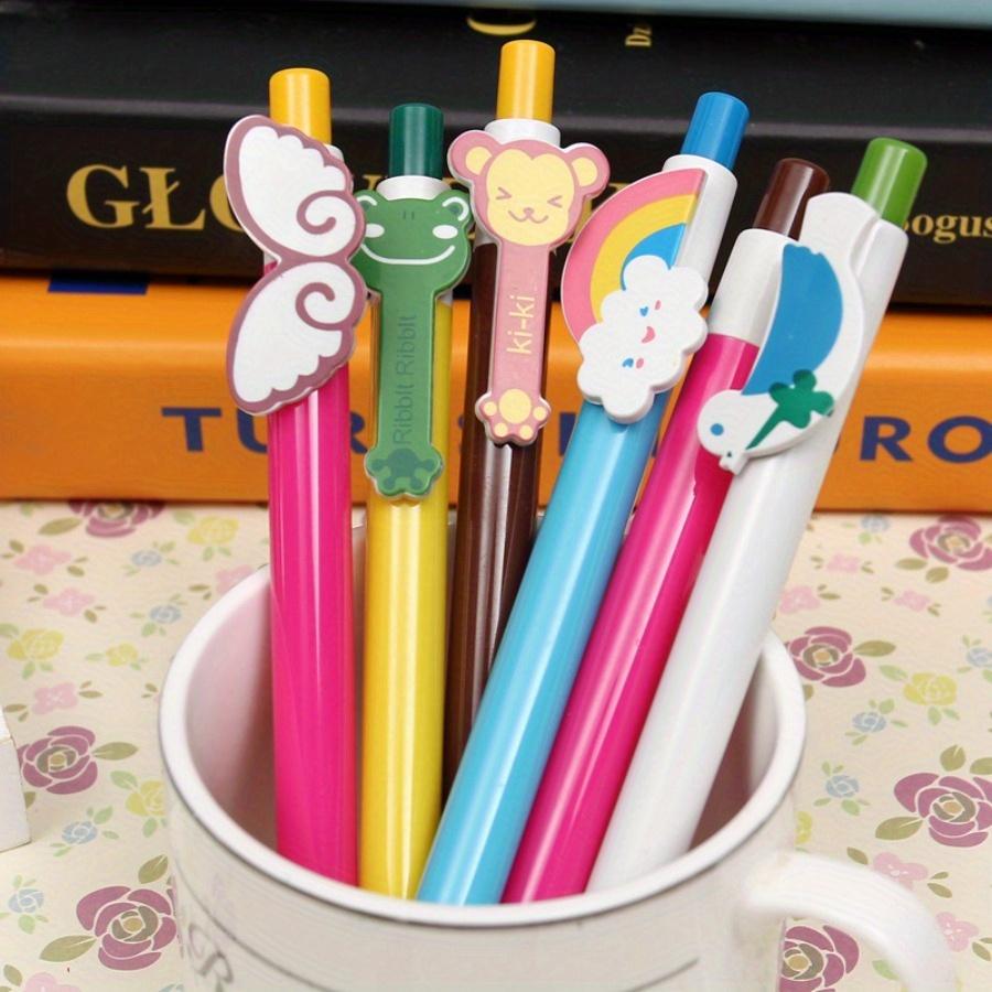 36 PCS Novelty Rainbow Wings Retractable Ballpoint Pen 0.5mm Blue Student Appreciation Gifts for Teachers Birthday Party Office Coworker Pen Supplies