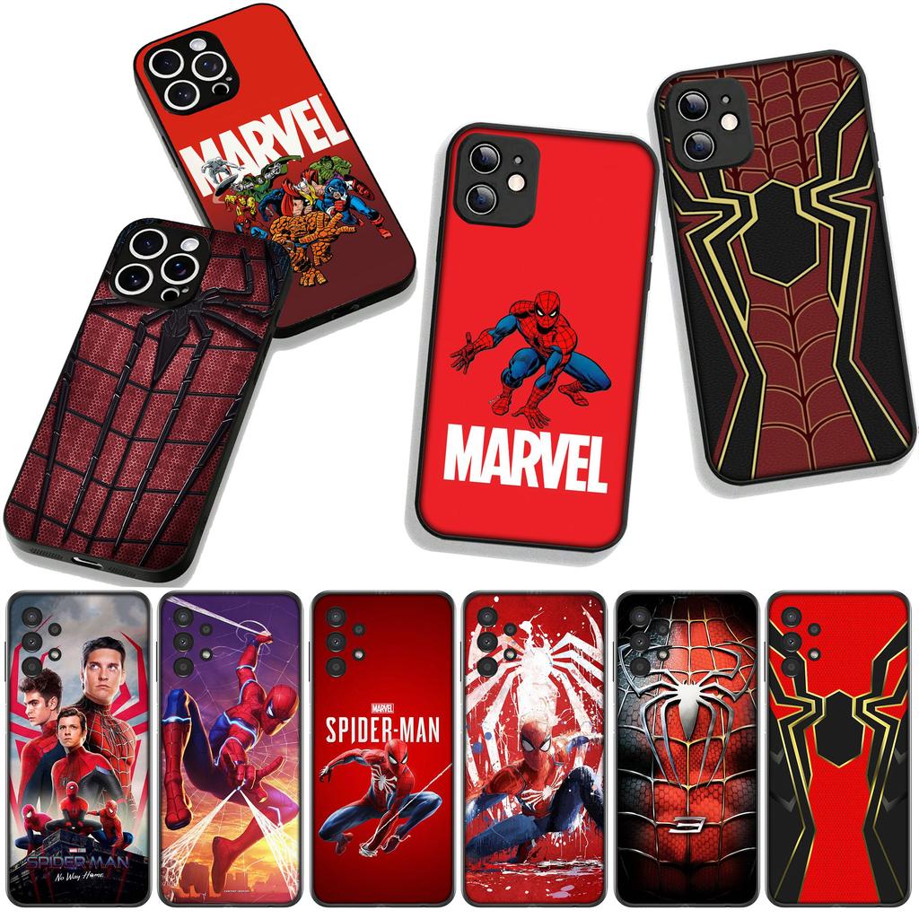 Logo Marvel Uomo Ragno Spiderman Cover Custodia per Telefono per Apple iPhone 17 16 11 Pro XS Max XR 6 7 8 Plus 16E SE 2020 Air 5 SE2