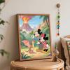 Disney Digital Oil Painting Art Painting Volcano Jungle Dragon Handmade Diy Home Decorations