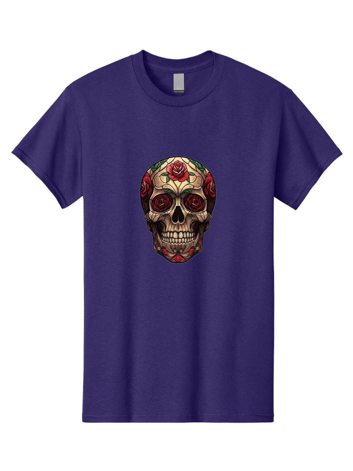 Sugar-Skull-2 Mens Graphic Tee, 100% Cotton, Casual Summer Wear S