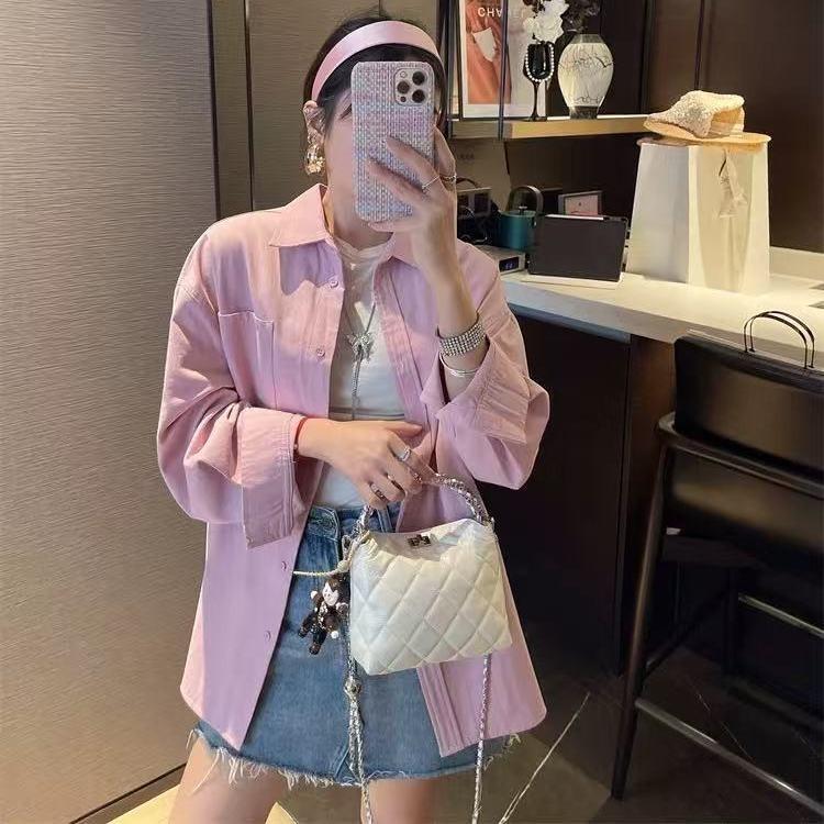 IELGY Diamond Chain Shoulder Messenger Bag Trendy Niche Design Fashion Handbag