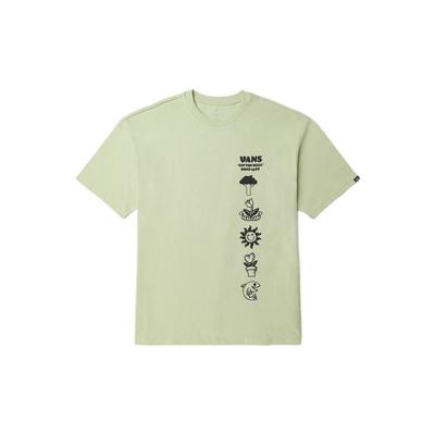 Bequemes atmungsaktives einfaches Rundhals-Kurzarm-T-Shirt Unisex-Oberteile Hellgrün VN0008ZABQH