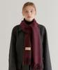 Hallen Wool Color Muffler (M007_Burgundy)
