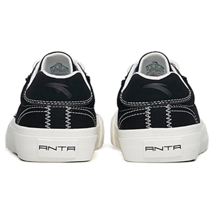 (WMNS) ANTA Life Series Sneakers Canvas 'Black White' Women's 122228077S-2