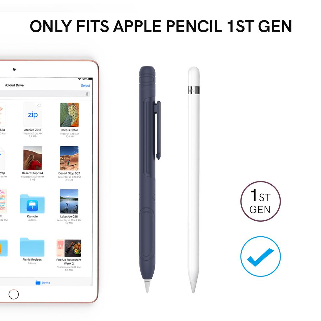 Anti-Rutsch-Abdeckung Stoßfest Ultra-dick 2mm Hülle Silikon Schutzhülle für Apple Pencil 1. Generation