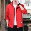 Giacca da Uomo Primaverile e Autunnale Sottile Sportiva e Casual con Colletto Abbigliamento Cappotto Casual da Uomo