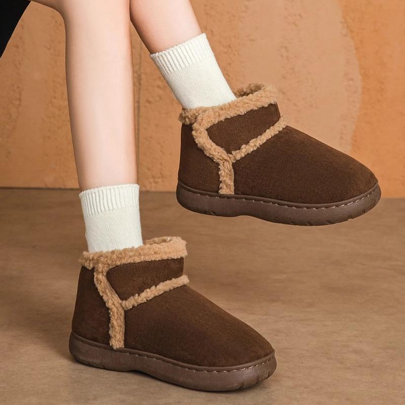 

Женские зимние сапоги из овечьей шерсти, новые, бархатные, с утолщенной подошвой, нескользящие, теплые, с мехом, цельноваляные, из шерстяного хлопка 40 -41 [Suitable for sizes 39-40]