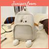 Kawaii Sweet Candy Color Backpack With Padded Straps And Cartoon Pattern For Teens