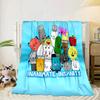 Colorful Dream Island Collage Blanket Flannel Blanket for bed, sofa, Camping, Hiking, Picnic Essentials, gift for family Fan gifts
