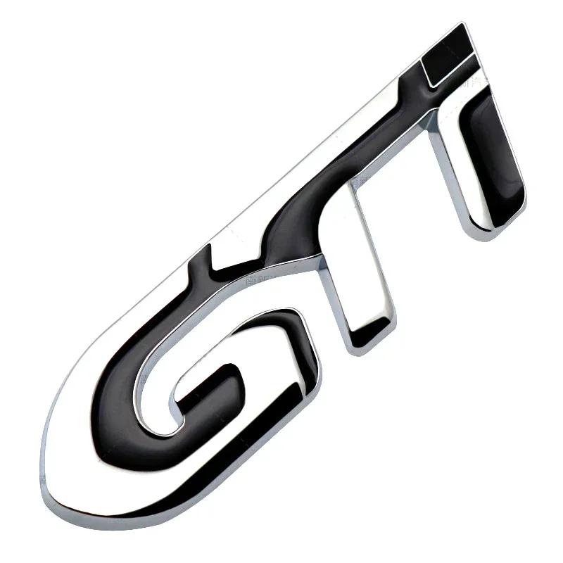 BRZ1 For VOLKSWAGEN VW GTI Car Body Metal Emblem Auto Rear Trunk Badge For Peugeot GTI GT GTline RCZ 307 207 407 607 4008 206 107 308 im2