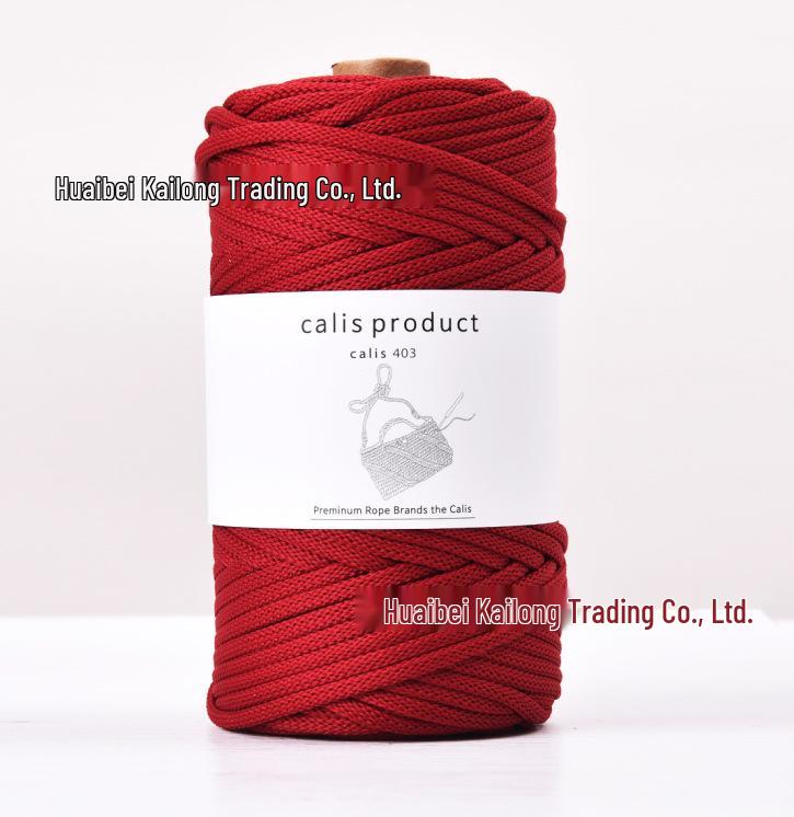 4mm Cotton-Polyester Crochet Cord for DIY Hand-Knitted Bags and Weaving