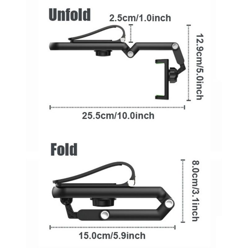 Flexible Rotatable Car Phone Mount Clip Support For 4.7 To 6.5 Inch Smartphones Secure Grip Offers Full Angle Adjustment