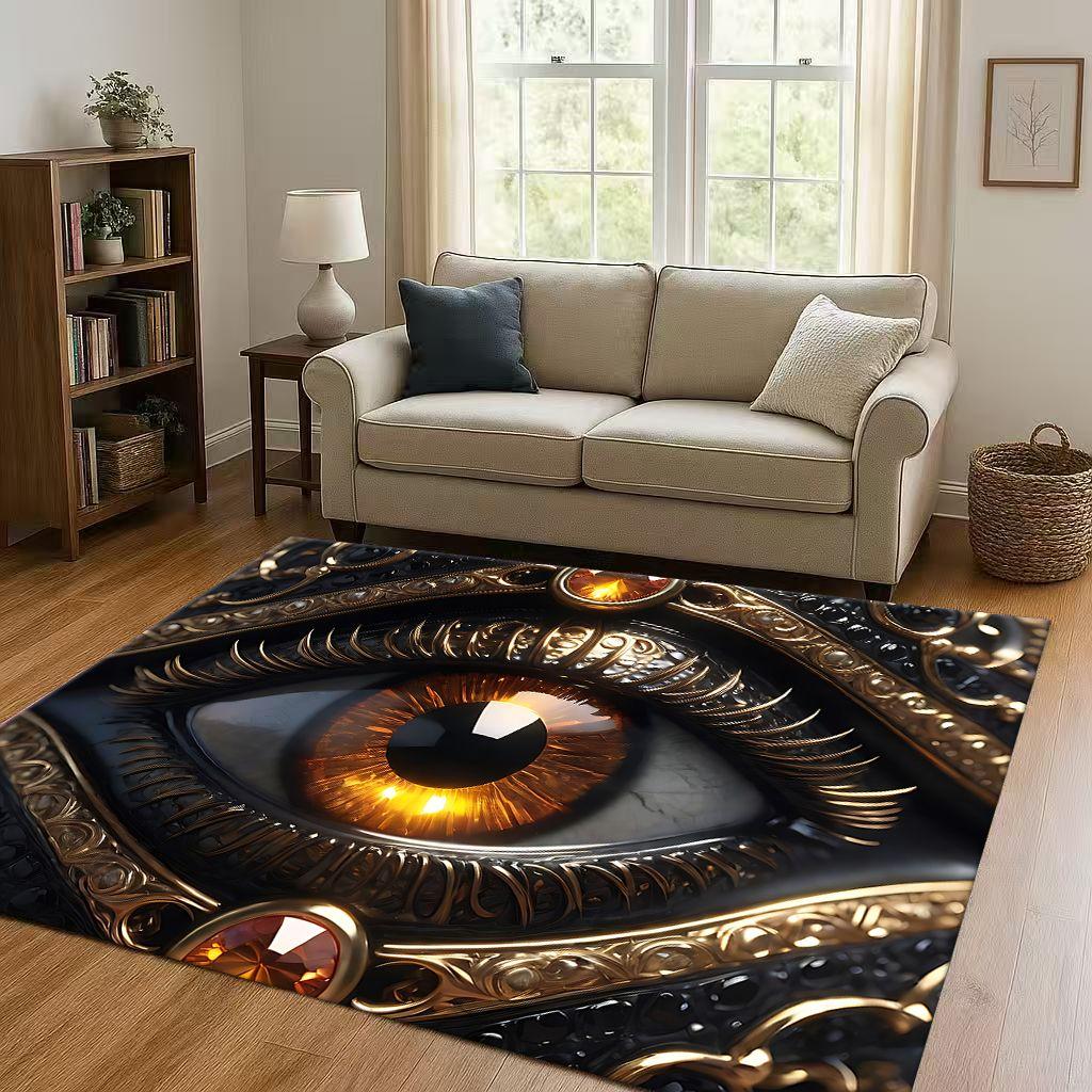 Symbol Oka Wszechwidzącego Wolnomularstwa Złe Oko Sztuka Dywanik do Salonu Antypoślizgowy Dywan do Sypialni Pokoju Zabaw Kanapy, Dekoracja Domu Wycieraczka