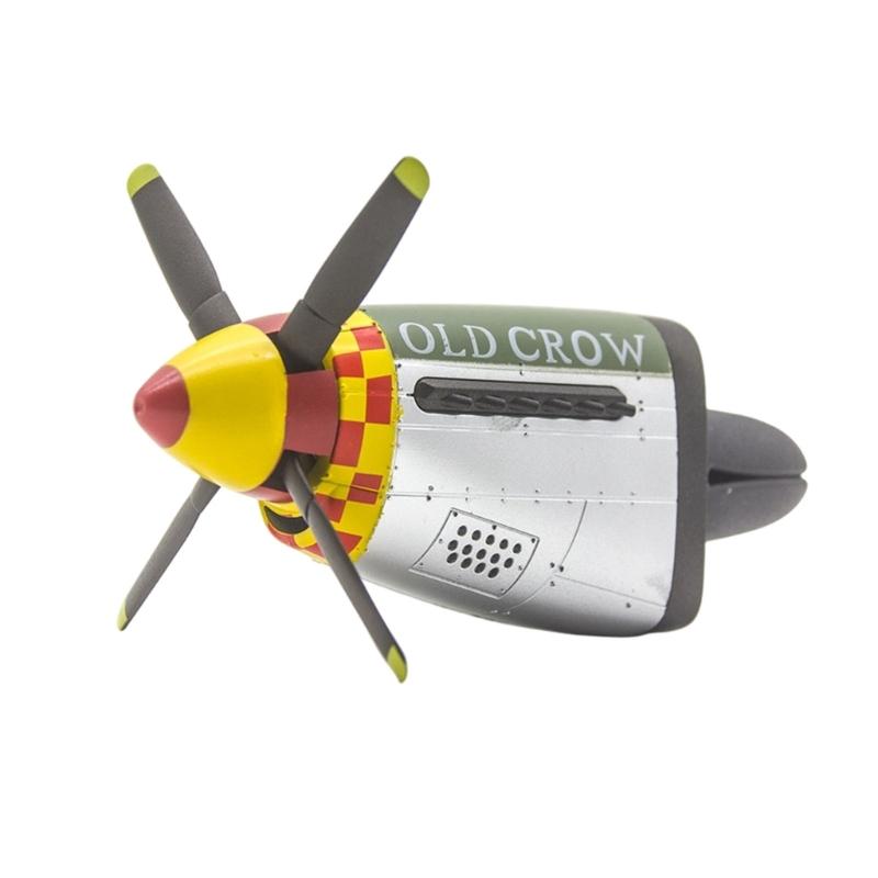 Car Air Outlet Clip Diffuser Accent with Aircraft Inspired Shape, Replaceable Scent Tablet Shell for Cabin Styling