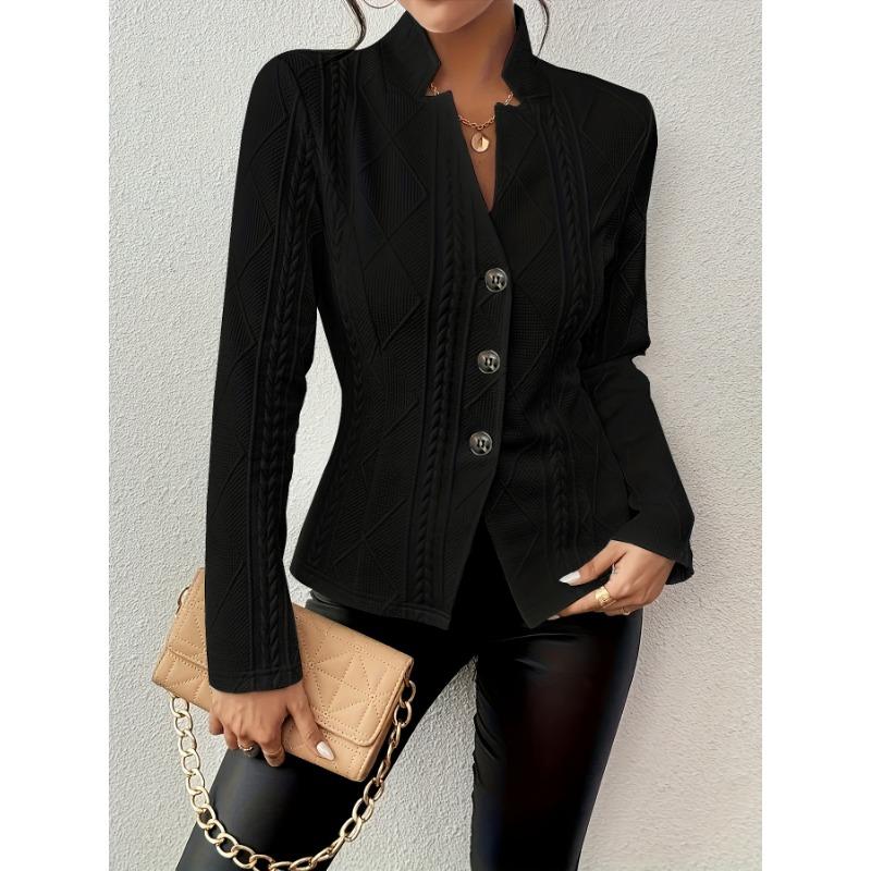 Fashion Long Sleeve Autumn and Winter Women Suit Jackets New Buttons Office Elegant Casual Shirts Loose Slim Fit Simple Female Basic Coats Clothing