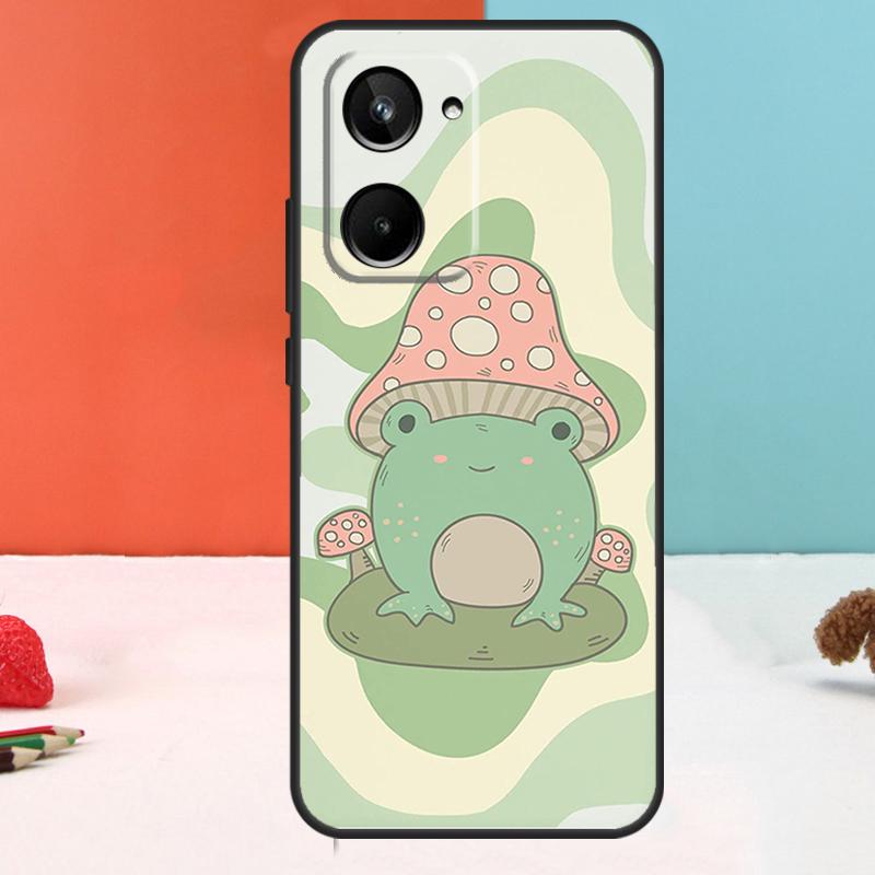 Cottagecore Frog Mushroom Aesthetic For Realme 15 14 10 11 12 13 Pro Plus C67 C65 C63 C61 C35 C55 C53 C51 C71 C75 GT7 Pro Case