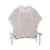 Fashion Style 2024 Fall and Winter New Women's Clothing Side Band Decoration Thick Needle round Neck Casual Short Sleeve Tops 2142116
