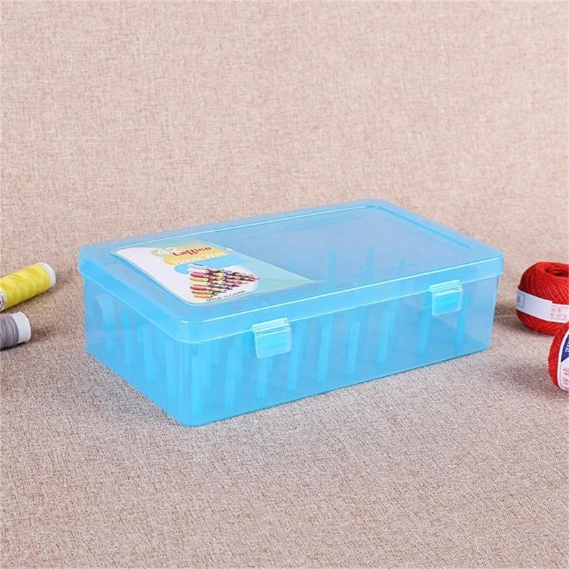 Clear Thread Spool Box 42 Spools Thread Spool Organizers Thread Bobbin Storage Case for Small Large Sewing Thread Spool