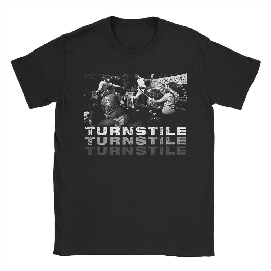 Men Women Graphic Printing Turnstile band T Shirt Tee 100% Cotton  T-shirts Clothing