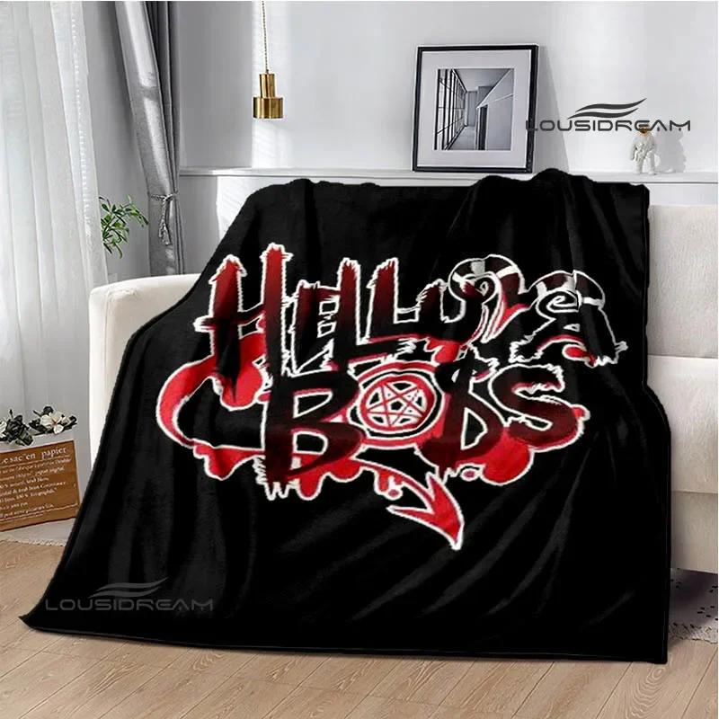 H-Helluva-Boss Cartoon printed blanket Warm Flannel blankets Picnic blanket throw blankets Home bed linings Birthday Gift
