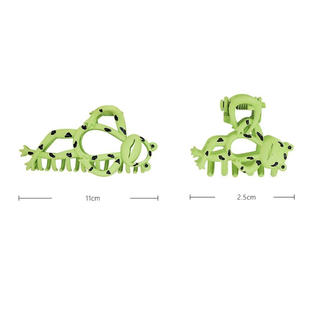 Metal Frog Hair Claw Cartoon Ponytail Hairpin Funny Frog Hair Clip  Girls
