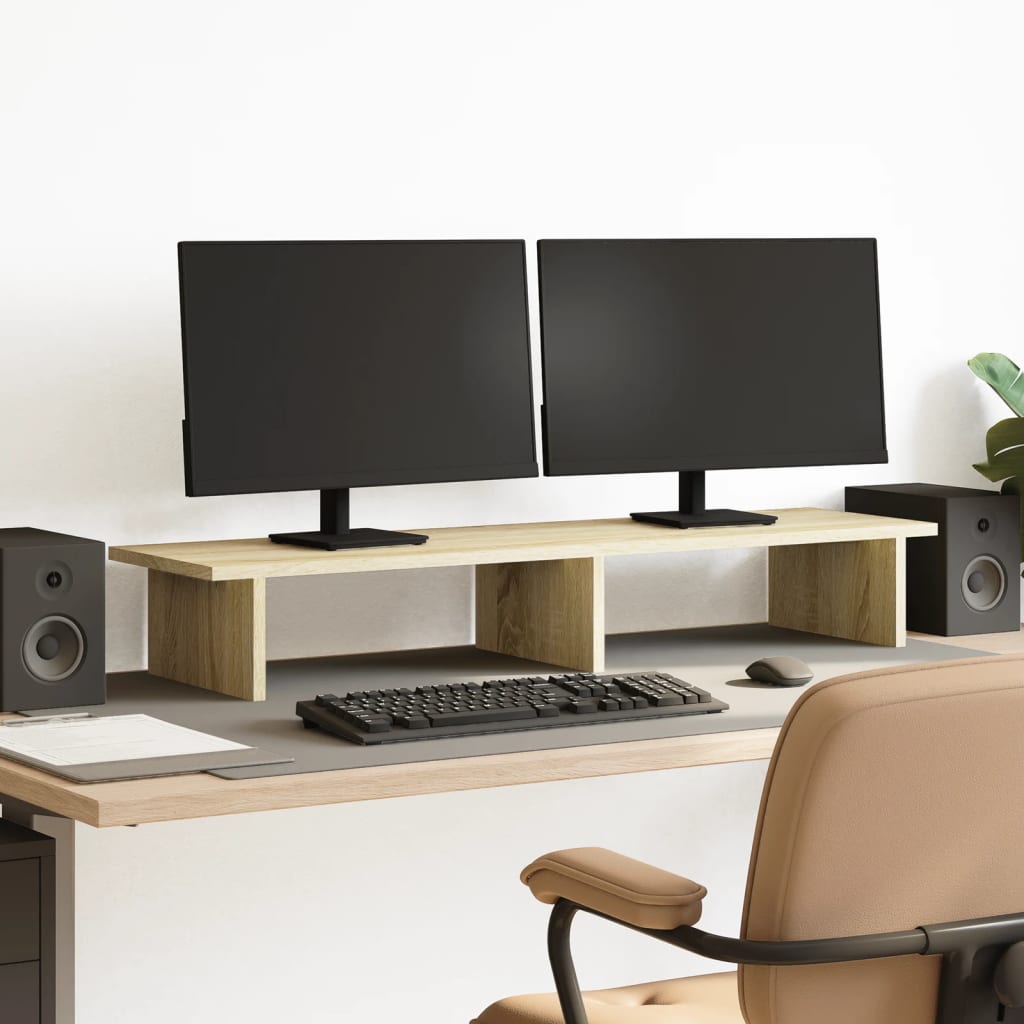 Vidaxl Podstawka Pod Monitor, Dąb Sonoma, 100X27X15 Cm