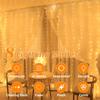 Solar Curtain String Lights Outdoor Waterproof 8 Lighting Modes Curtain Fairy Lights For Wedding Party Decoration